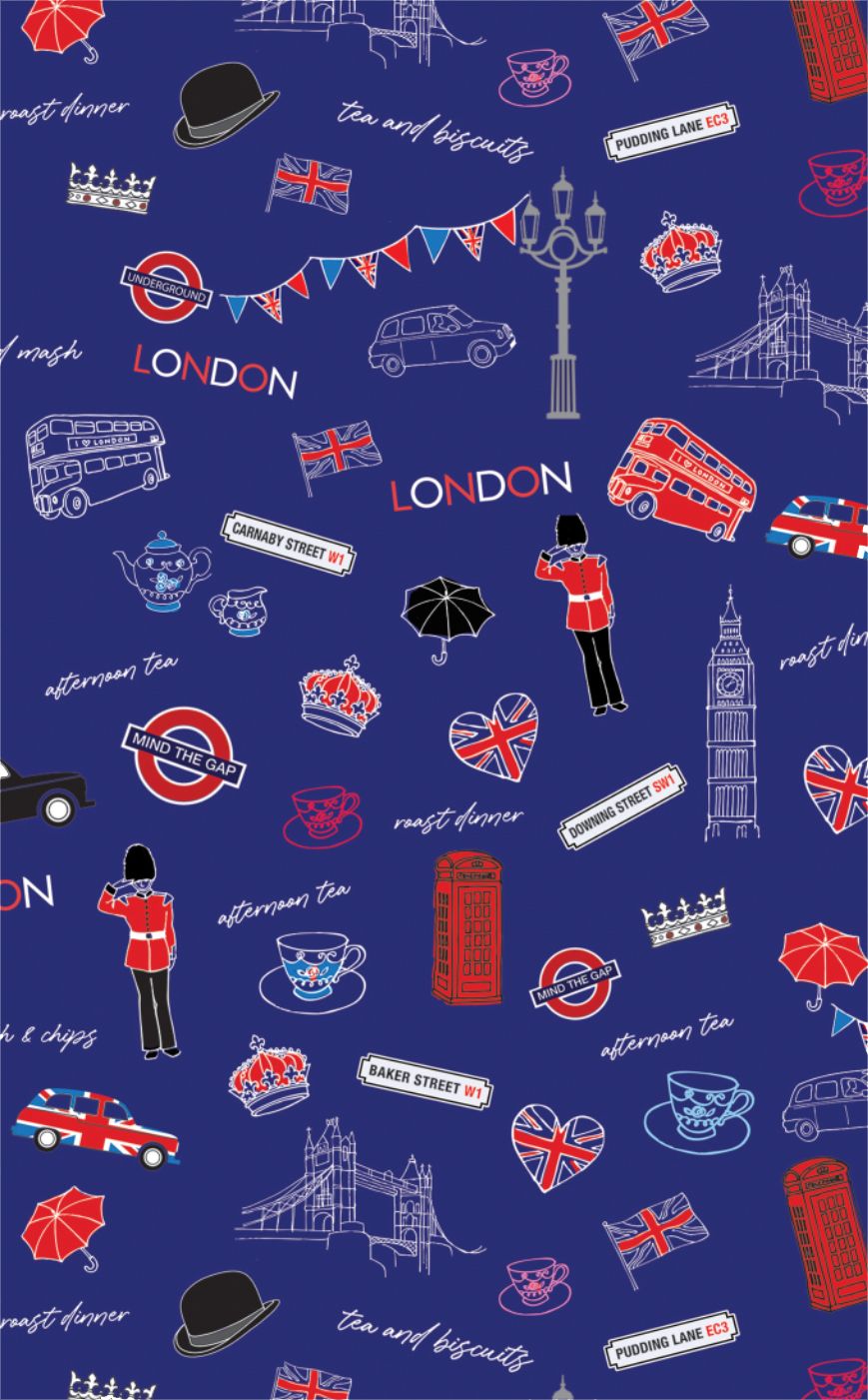 Legendary London Tea Towel