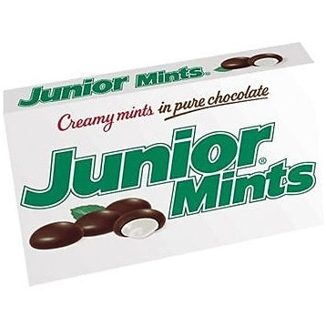 Junior Mints Creamy Mints in Pure Chocolate King Size 2.6 Oz Box
