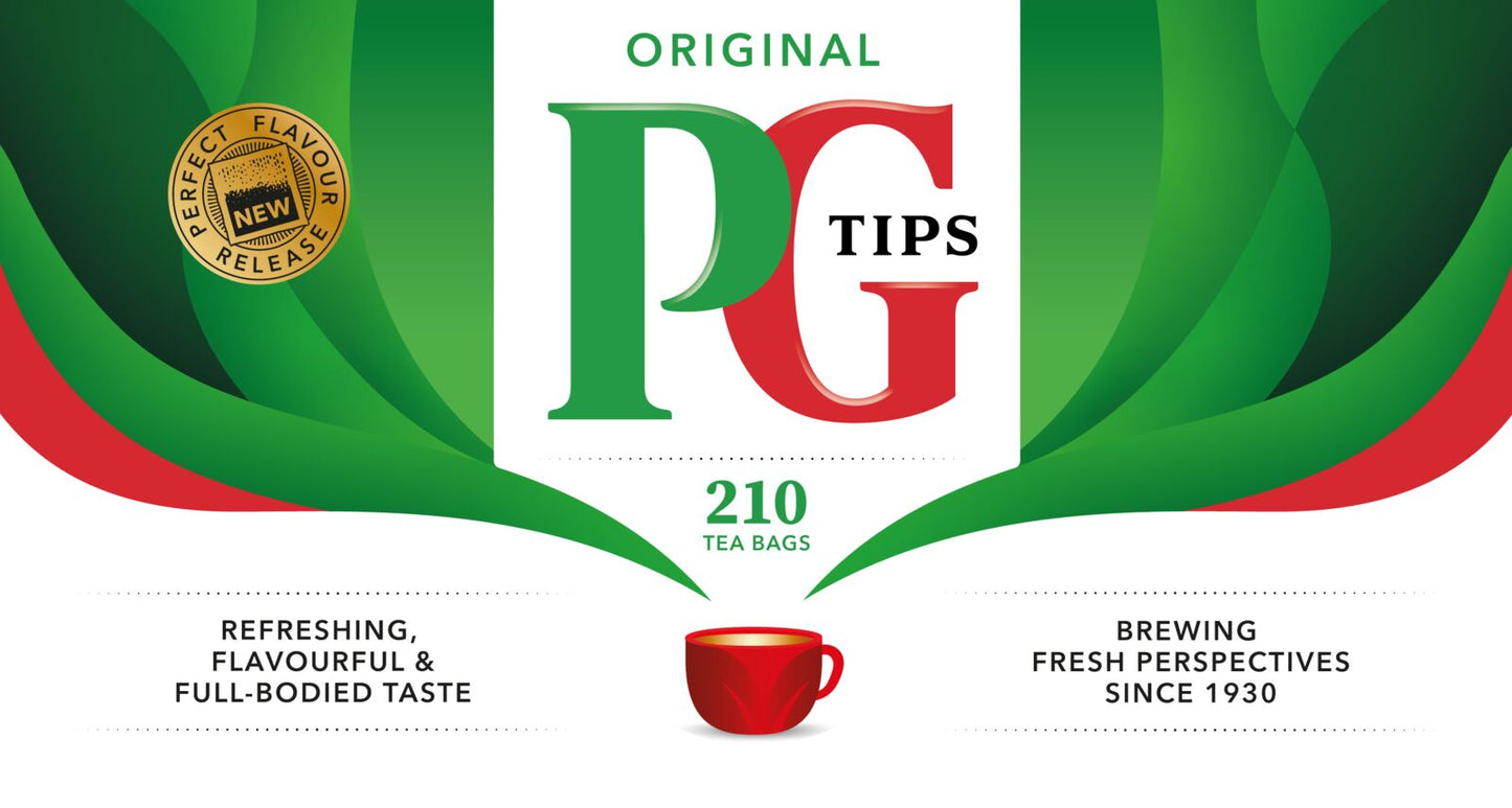 Wholesale PG Tips Teabags, 210ct 21.48oz (609g)- Bulk