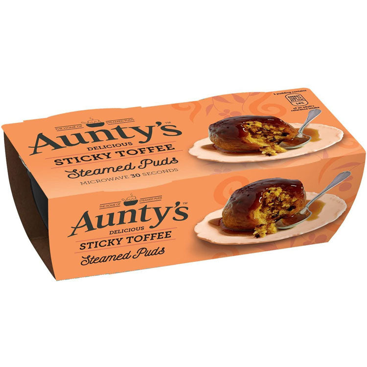 Wholesale Aunty's Twinpot Pudding Sticky Toffee 6.70oz (190g)- Bulk