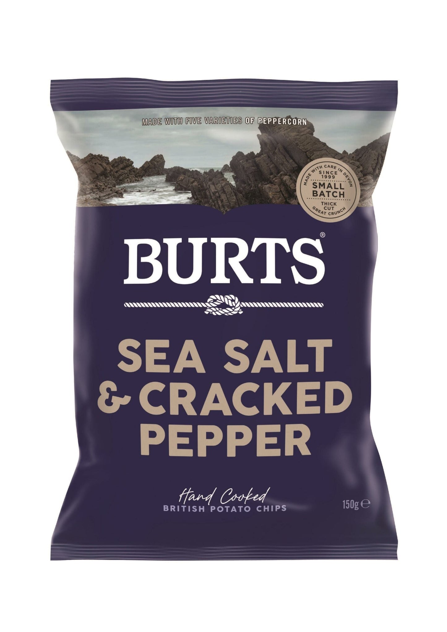 Burts Sea Salt & Crushed Peppercorns Potato Chips Large 5.30oz (150g)