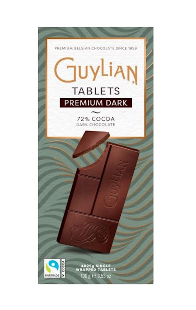 Wholesale Guylian Intense Dark 72% Bar 3.5 Oz (4X25G)- Bulk