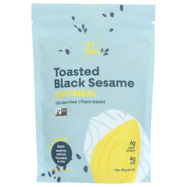 Yishi Organic Gluten Free Oatmeal Toasted Black Sesame 8.5 oz