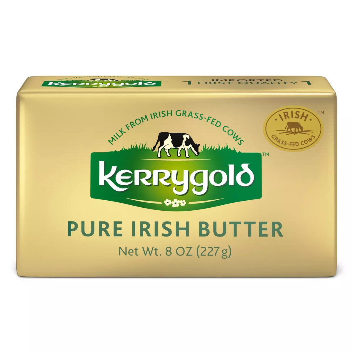 Kerrygold Grass-Fed Pure Irish Salted Butter 8oz 20ct