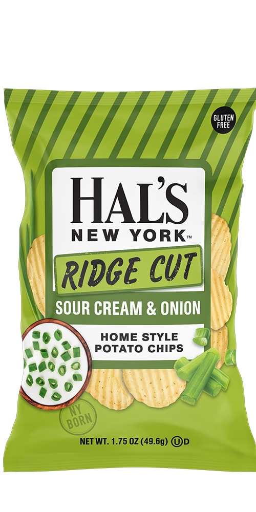 Wholesale Hals Ny Chips Ridge 24/Small Sour Cream & Onion- Bulk
