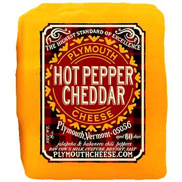 Plymouth Artisan Cheese Hot Pepper Cheddar 8oz 12ct