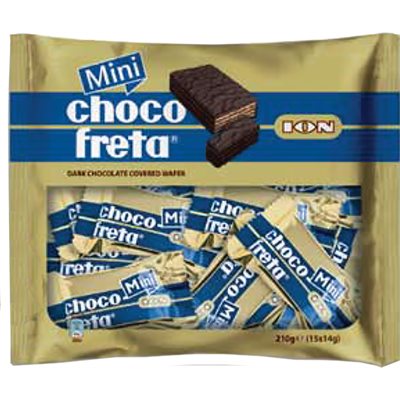 Wholesale Ion Mini SemiSweet Chocofreta 210G Bag- Bulk