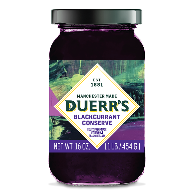 Wholesale Duerr's Blackcurrant Conserve, Jar 16.0oz (454g)- Bulk