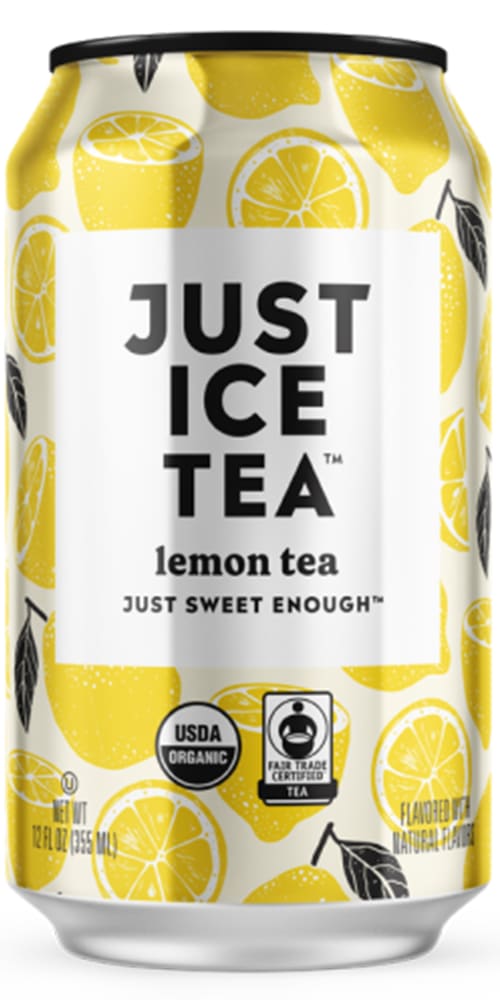 Wholesale Just Ice Tea 12/12Oz Cans Lemon Black Tea- Bulk
