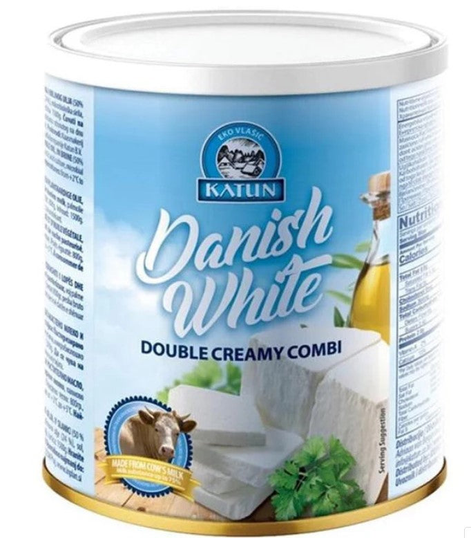 Wholesale Katun Danish White Cheese - 6/14 oz (400g) Tin- Bulk