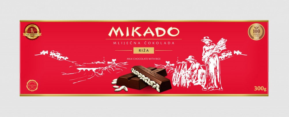 Wholesale Zvecevo Mikado Chocolate with Rice 300 Gram- Bulk