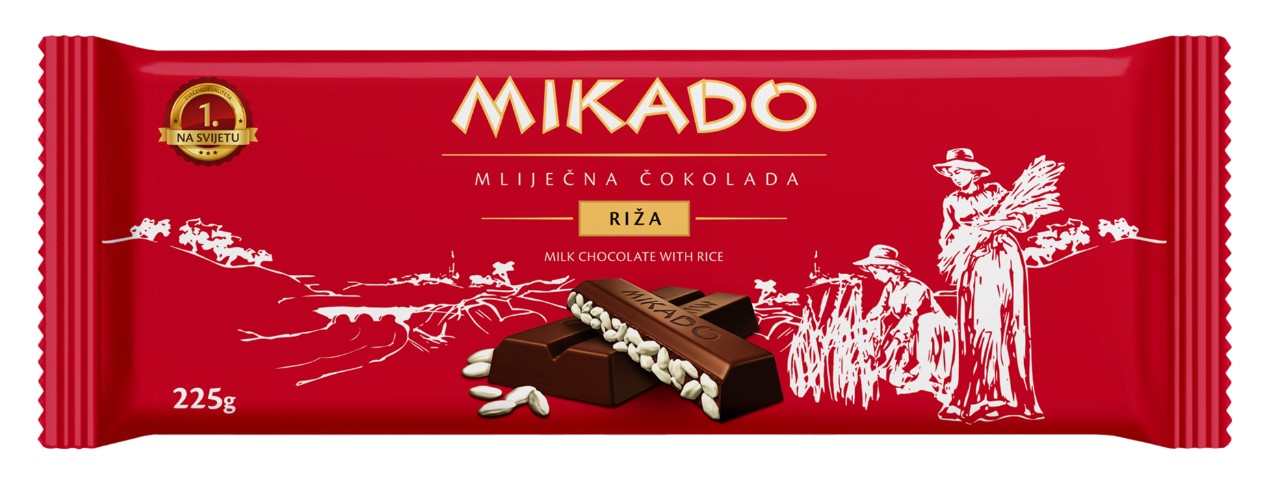 Wholesale Zvecevo Mikado Chocolate with Rice 225 Gram- Bulk