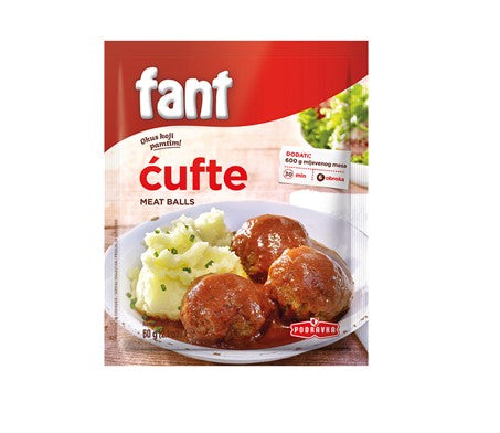 Wholesale Podravka Fant for Meat Balls (Cufte) 60 Gram- Bulk