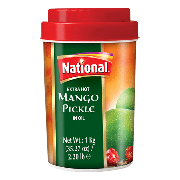 Wholesale National Extra Hot Mango Pickle 1kg- Bulk