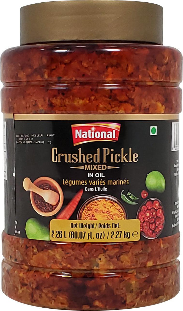 Wholesale National Crushed Mixed Pickles 2.27kg- Bulk