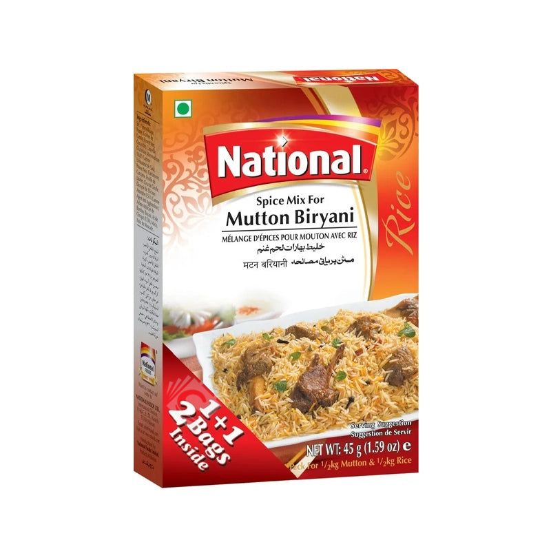 Wholesale National Mutton Biryani Spice Mix 45g- Bulk