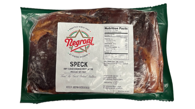 Wholesale Negroni Speck Pork 5 lb- Bulk