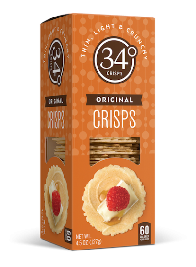 Wholesale 34 Degrees Original Crisps 4.5 Oz Box- Bulk