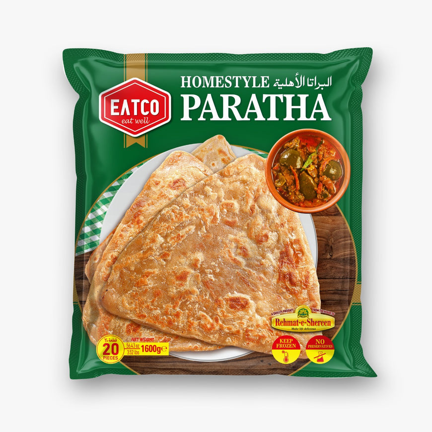Wholesale Rehmat-e-Shereen EATCo Home Style Paratha 20pcs 1600g- Bulk