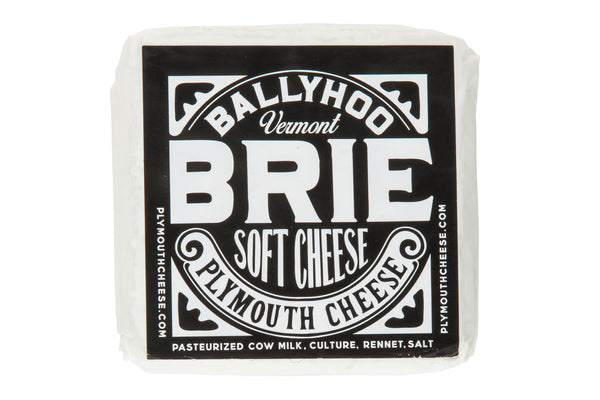 Plymouth Ballyhoo Vermont Brie Soft Cheese 8oz 6ct