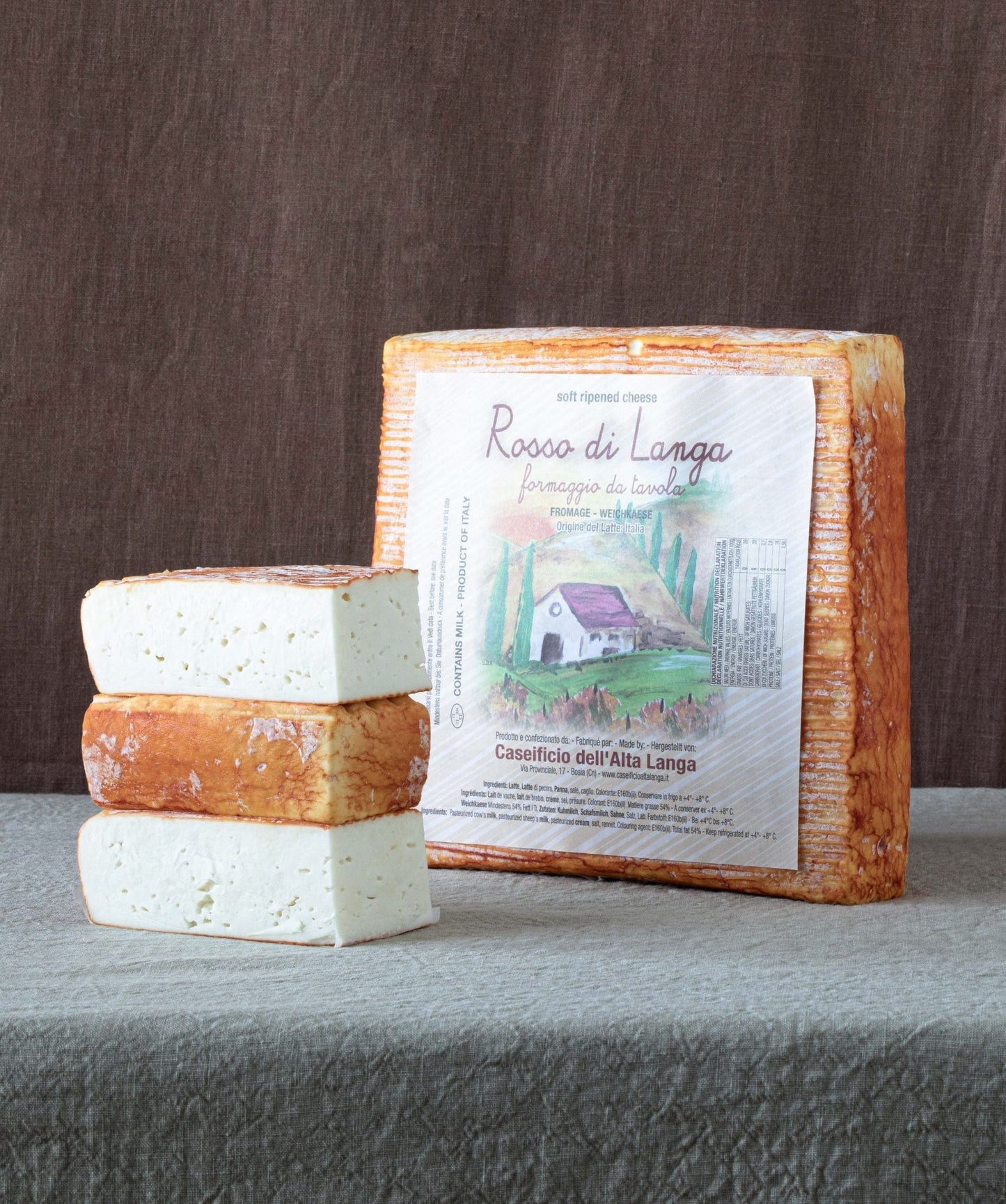 Wholesale Rosso Di Langa Grande Cheese 2.95 lb- Bulk