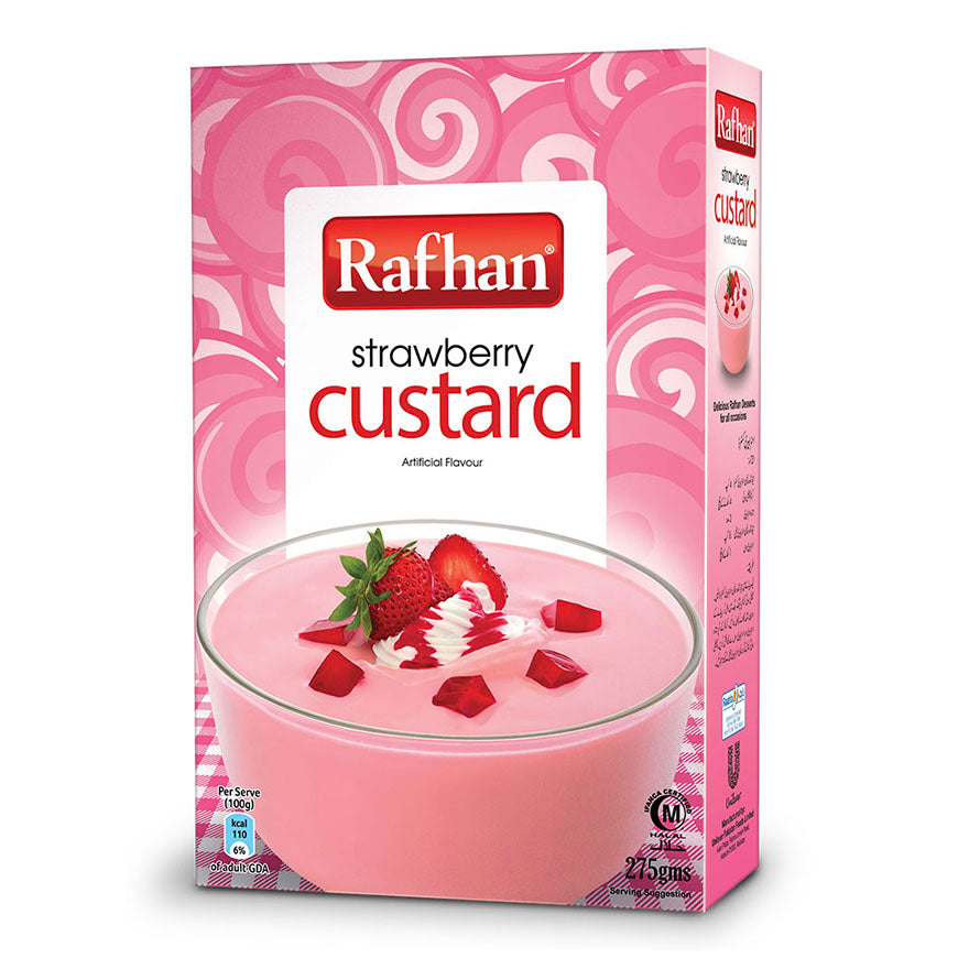 Rafhan Strawberry Custard Powder 275g