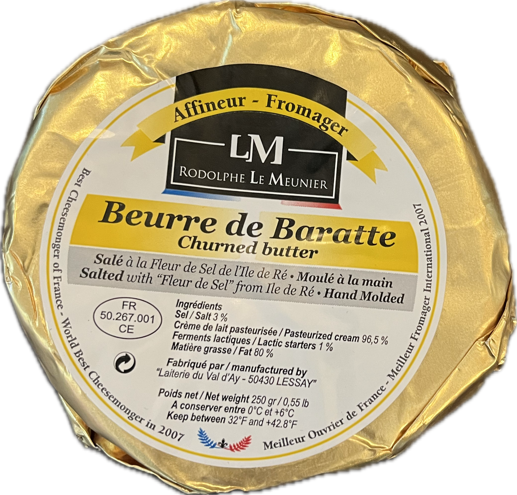 Rodolphe le Meunier Beurre de Baratte Doux Unsalted Butter 250g 12ct