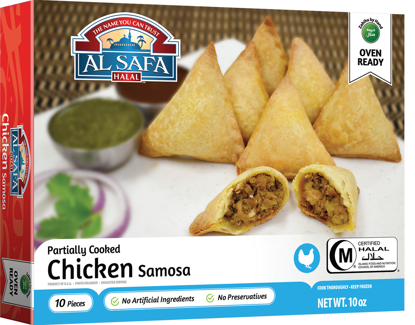 Al Safa Halal Chicken Samosa 10oz