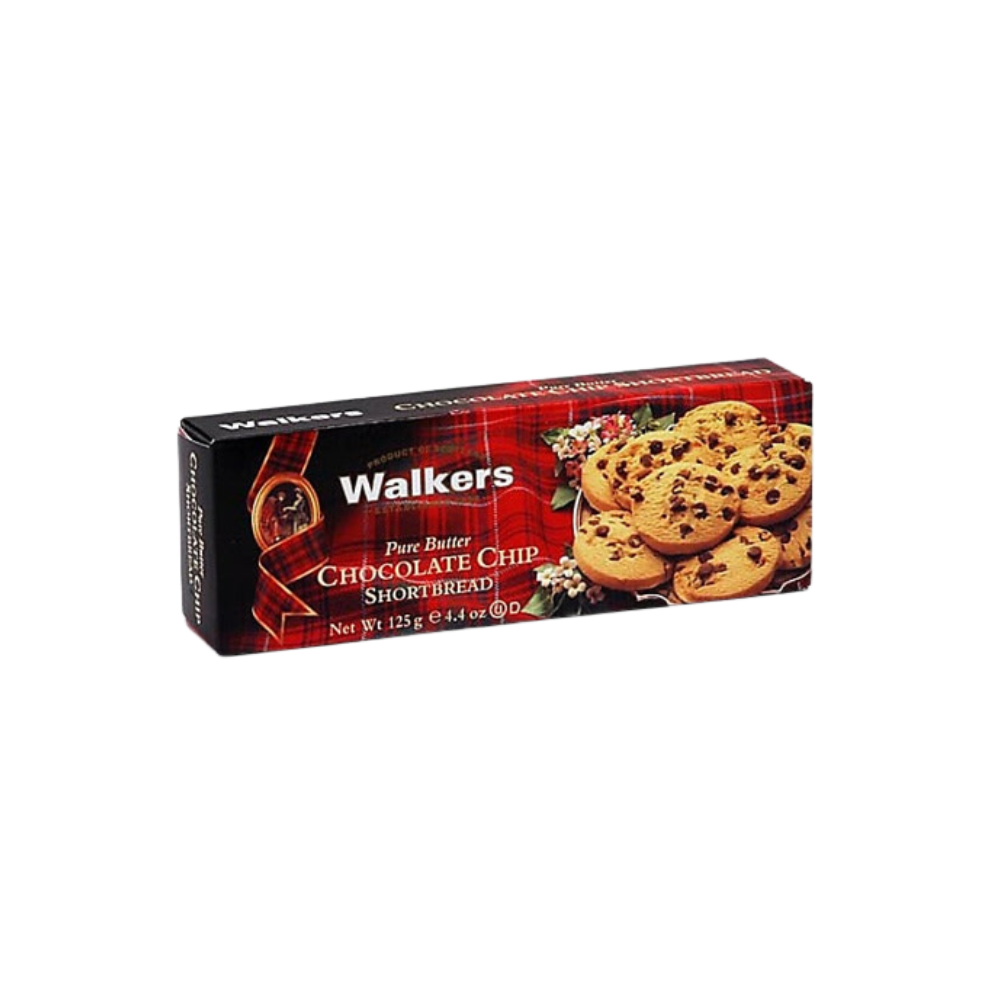 Wholesale Walkers Chocolate Chip Shortbread 4.4 oz-12ct Case Bulk