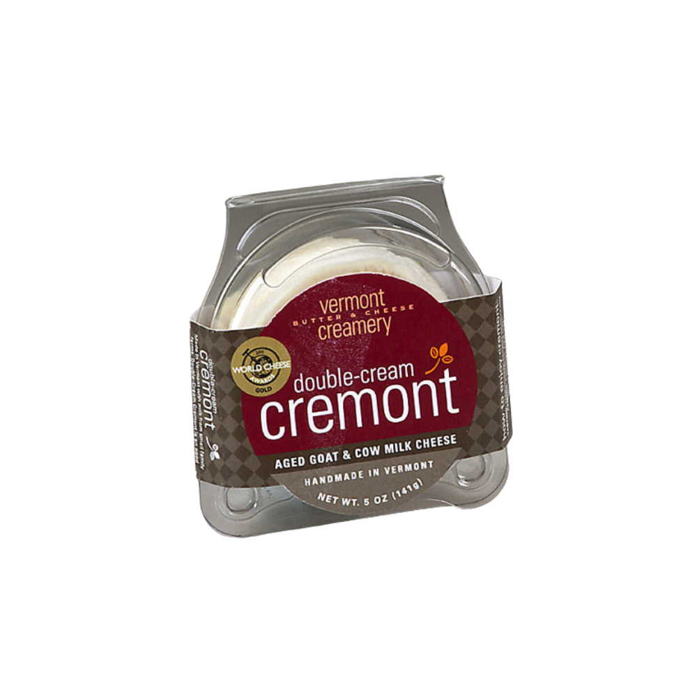 Wholesale Vermont Creamery Double Cream Cremont 5 oz Container-6ct Case Bulk