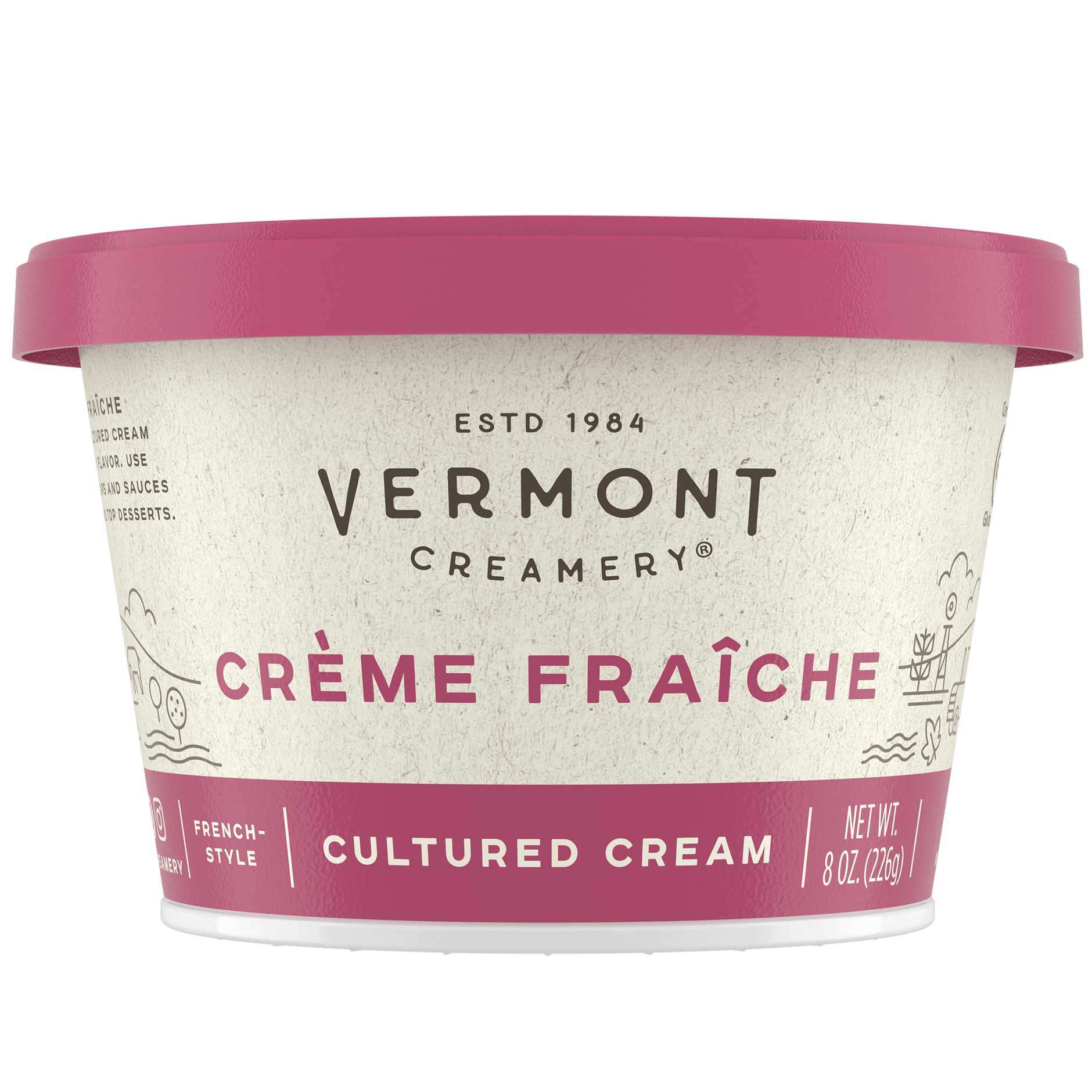 Vermont Creamery Crème Fraîche Cream 8oz 12ct