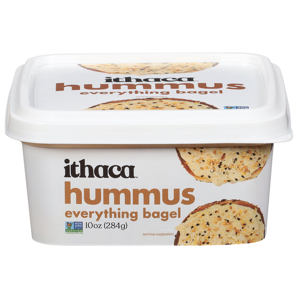 Ithaca Cold Crafted Hummus Everything Bagel 10oz 6ct