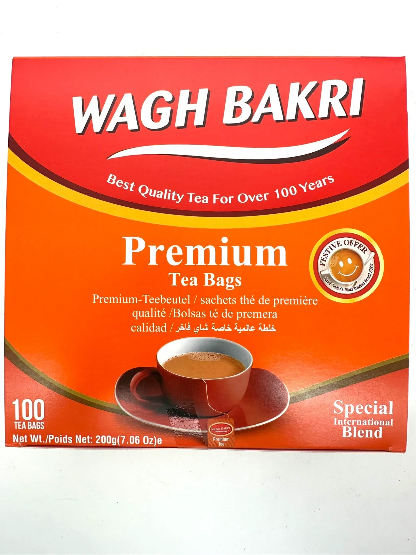 Wholesale Wagh Bakri Reg Tea Bags (100 Bags) 7 oz- Bulk
