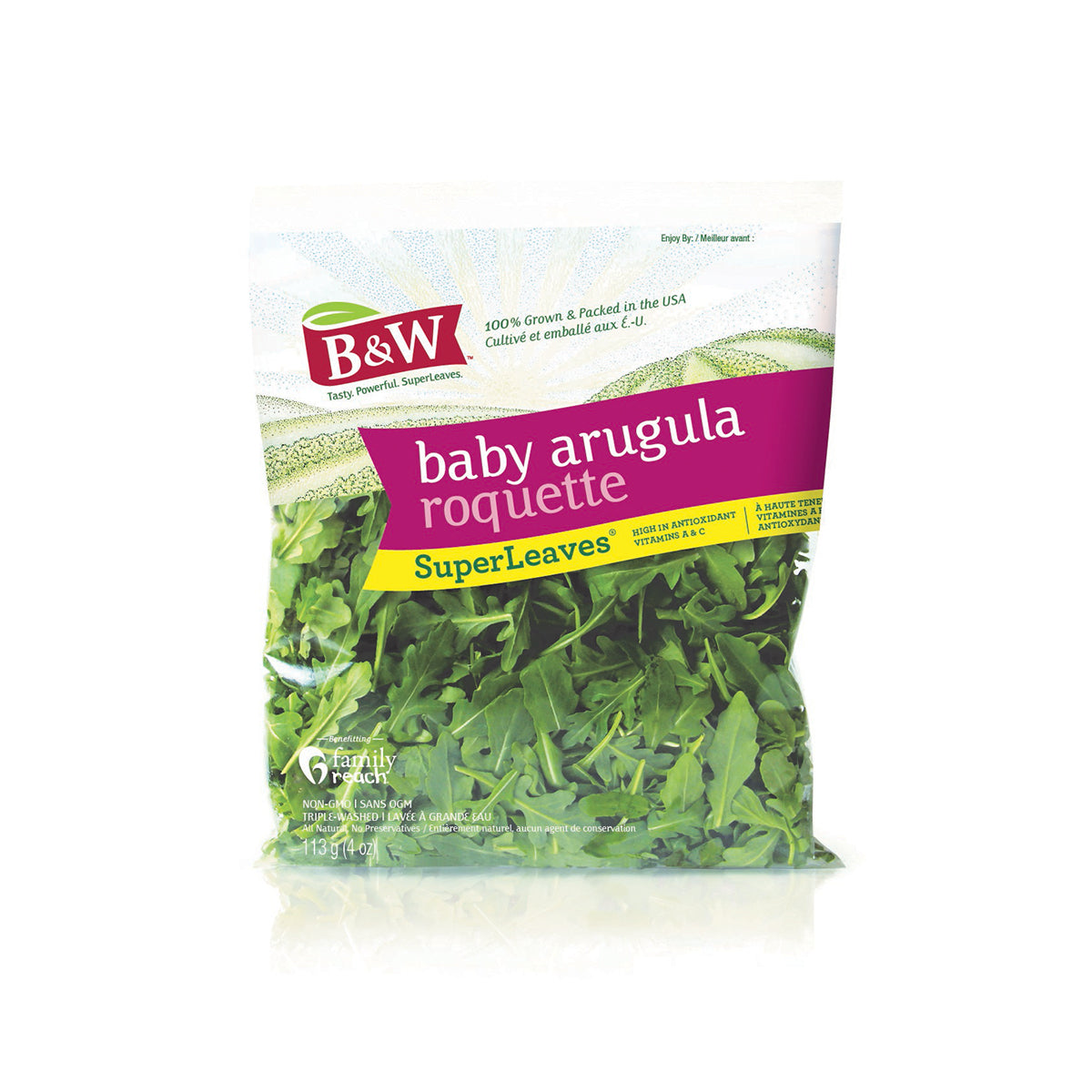 Wholesale B&W Wild Arugula 4 OZ- Bulk