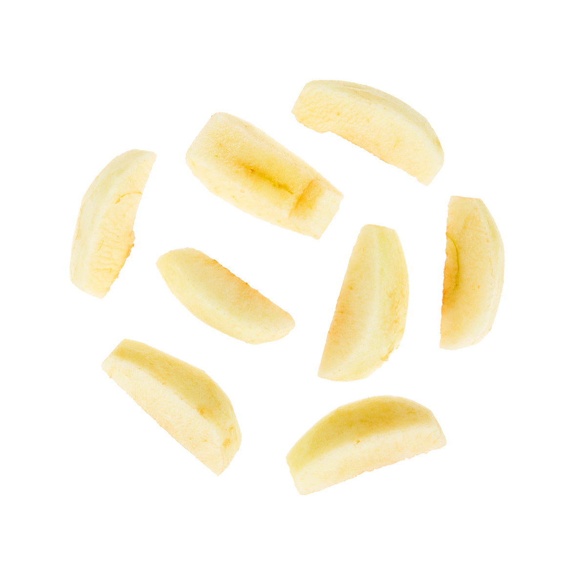 Wholesale BoxNCase 1/2 Peeled Sliced Granny Smith Apples 10 LB-2ct Case Bulk