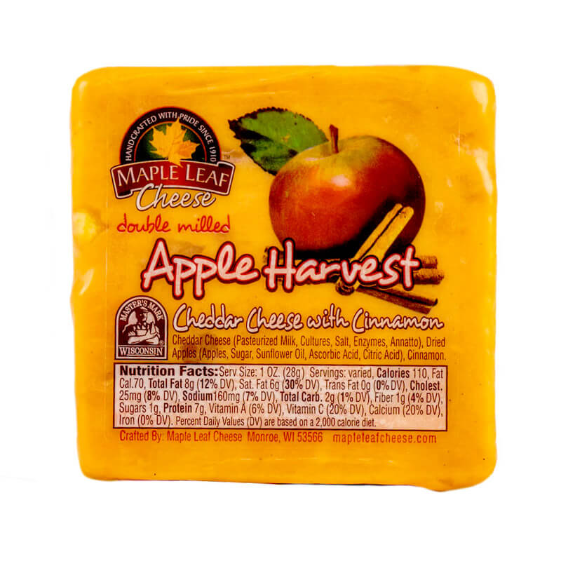 Maple Leaf Apple Harvest Cheddar Cheese 40 lb