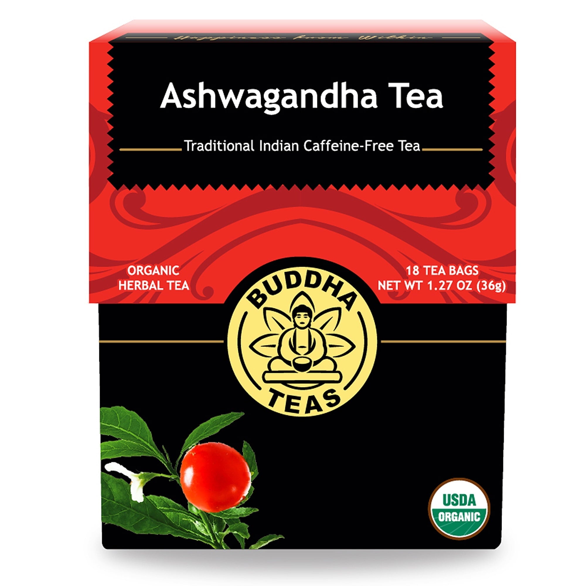 Buddha Teas Ashwagandha Tea 18 Bags Box
