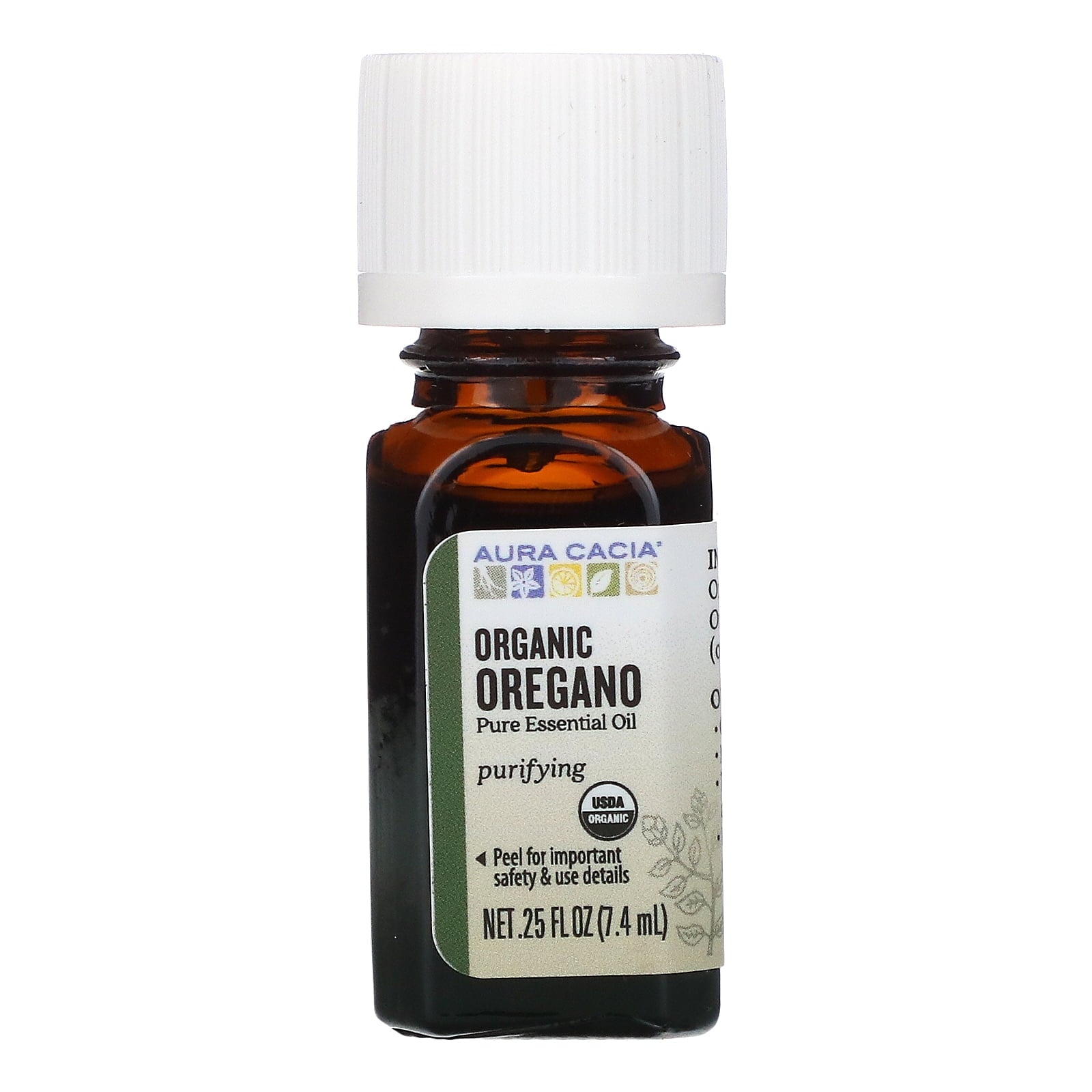 Aura Cacia Essential Oil Organic Oregano 0.25 oz Bottle