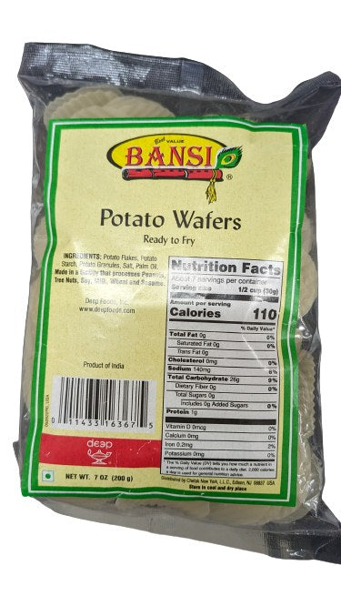 Wholesale Bansi Potato Wafers 7 oz- Bulk