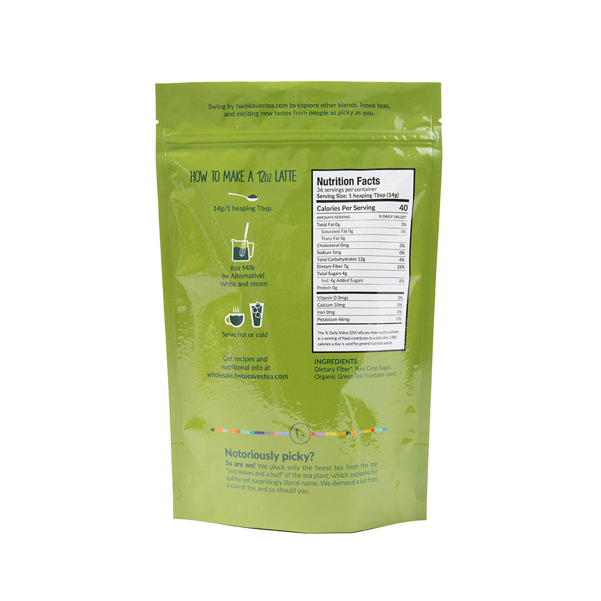 Wholesale Two Leaves And A Bud Organic Matcha Powder- Bulk