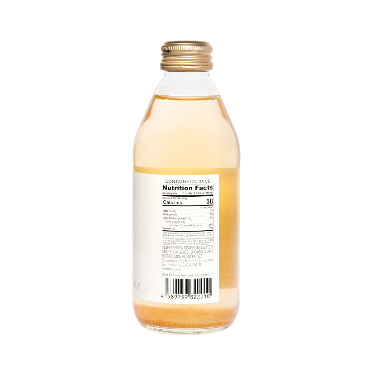Wholesale Kimino Sparkling Ume Juice 8.45 Oz Bottle- Bulk