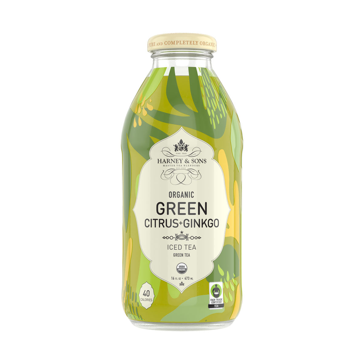 Wholesale Harney & Sons Bottled Organic Green Citrus Iced Tea 16 OZ-12ct Case Bulk