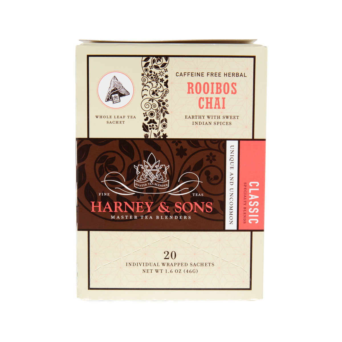 Harney & Sons Tea Chai Rooibos 20 Ct Bag - 6 Ct