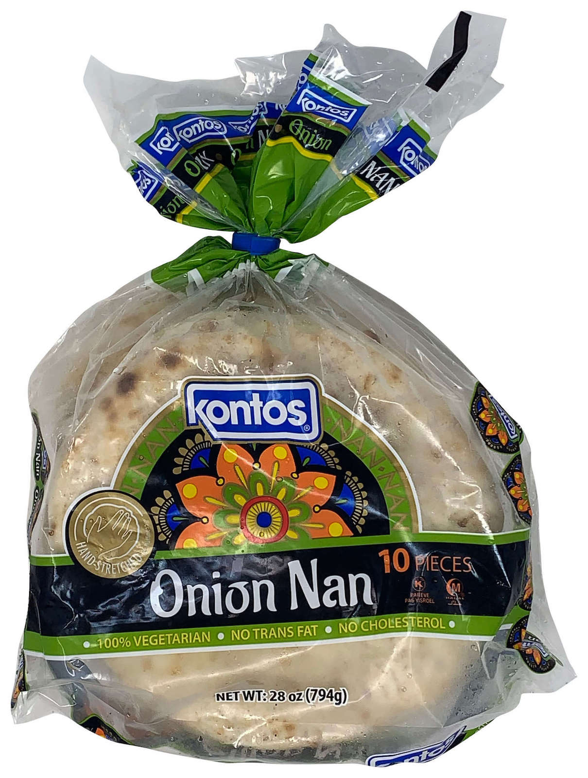 Kontos Onion Naan 10 pc 28 oz