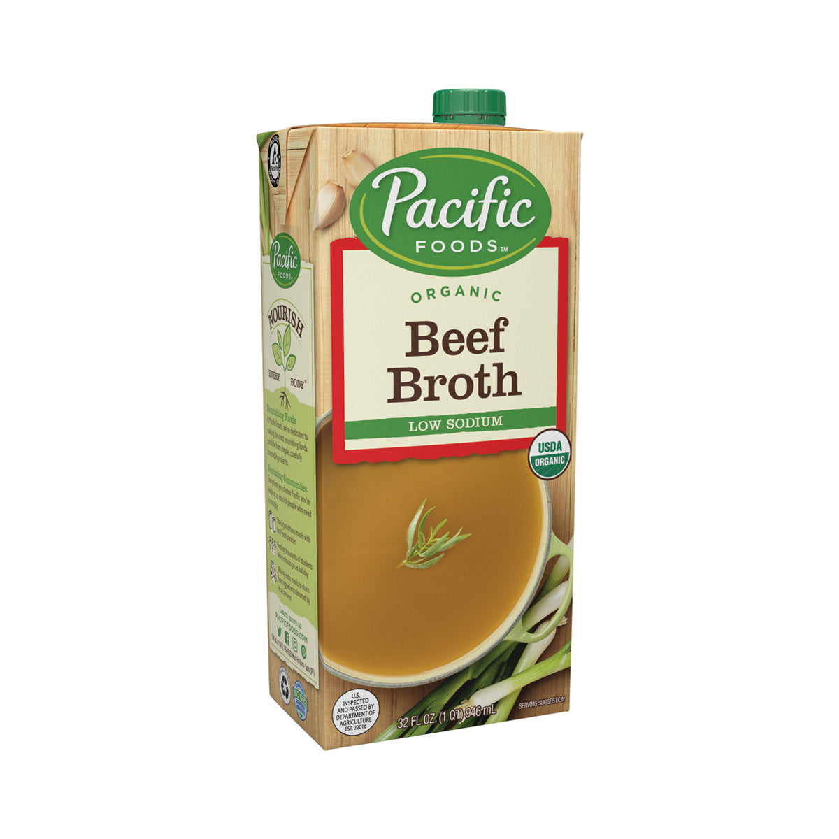 Wholesale Pacific Foods Organic Low Sodium Beef Broth- Bulk