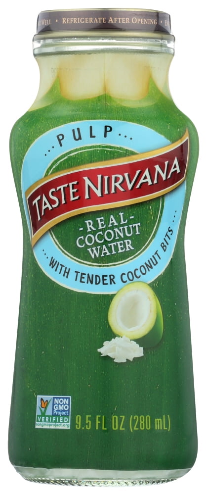 Taste Nirvana Real Coconut Water with Pulp Natural 9.5 fl oz