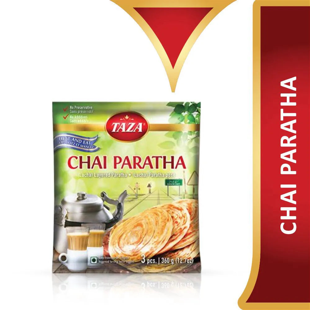 Wholesale Taza Foods Chai Paratha 3pcs- Bulk