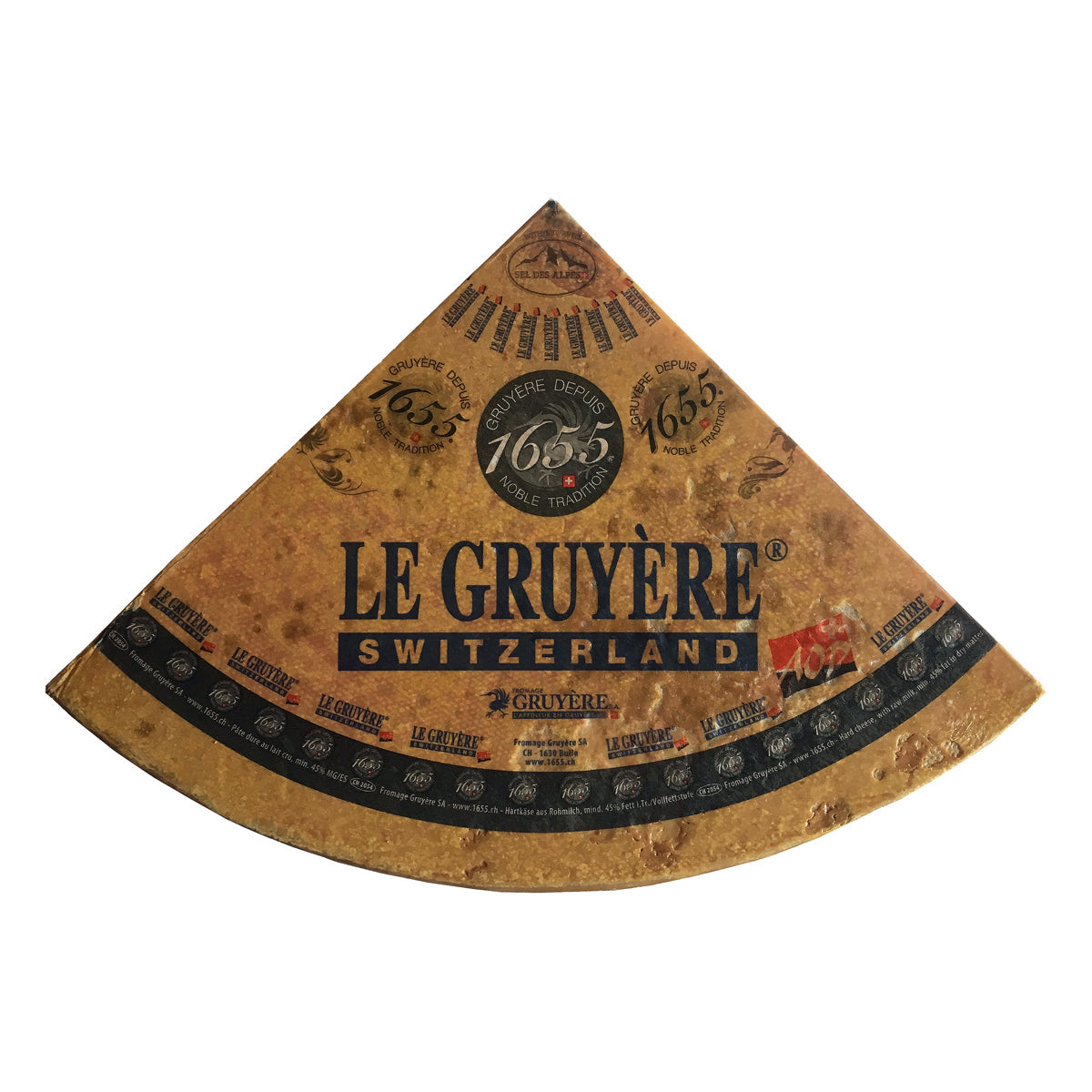 Fromagerie Le Cret 1655 Gruyere AOP Quarter Wheel