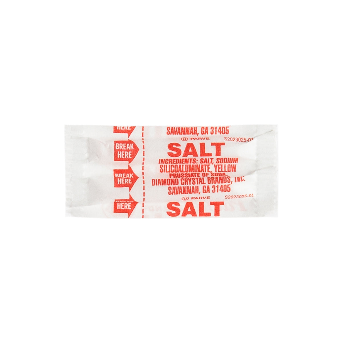 Wholesale BoxNCase Fluted Salt Packets 0.75 GR-3000ct Case Bulk