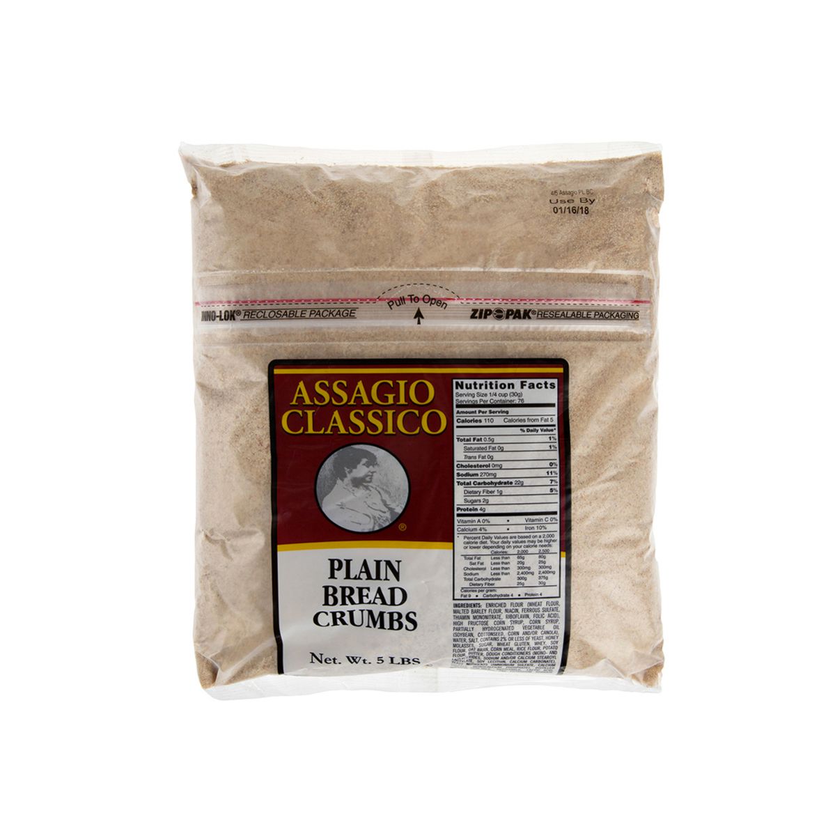 Wholesale BoxNCase Plain Bread Crumbs 5 lb Bag-4ct Case Bulk